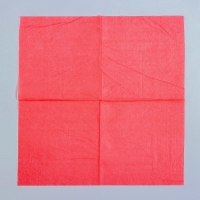 Салфетки бумажные, однотонные, 25х25 см, набор 20 шт., цвет красный