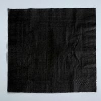 Салфетки бумажные, однотонные, 33×33 см, набор 20 шт., цвет чёрный