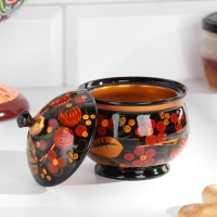 Солонка «Ягодка», большая, 9×6,5 см, хохлома