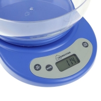 Весы кухонные HOMESTAR HS-3001, электронные, до 5 кг, автоотключение, голубые