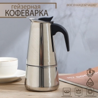 Кофеварка гейзерная Доляна «Стиль», на 6 чашек, 300 мл