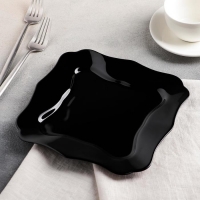 Тарелка десертная Authentic Black, 20,5×20,5 см, цвет чёрный