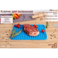 Силиконовый коврик-антижир Доляна, 28×22 см, цвет МИКС