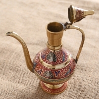 Чайник "Узоры" латунь 13х7,5х16 см