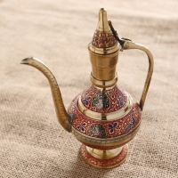 Чайник "Узоры" латунь 13х7,5х16 см