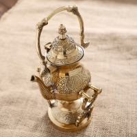 Чайник на горелке латунь "Сказка" 12х13,5х23 см
