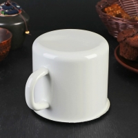 Кружка, 1 л, с носиком, без деколи, цвет белый
